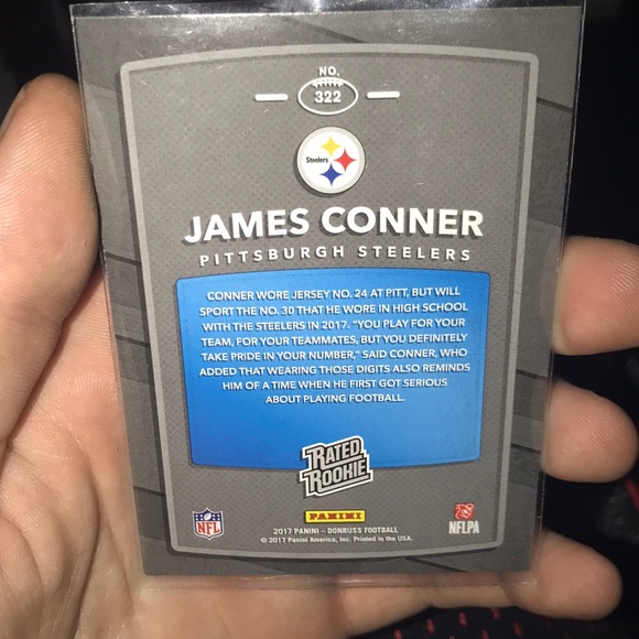 James Conner (rated rookie) no.322 2017 PANINI - Picture 1 of 2